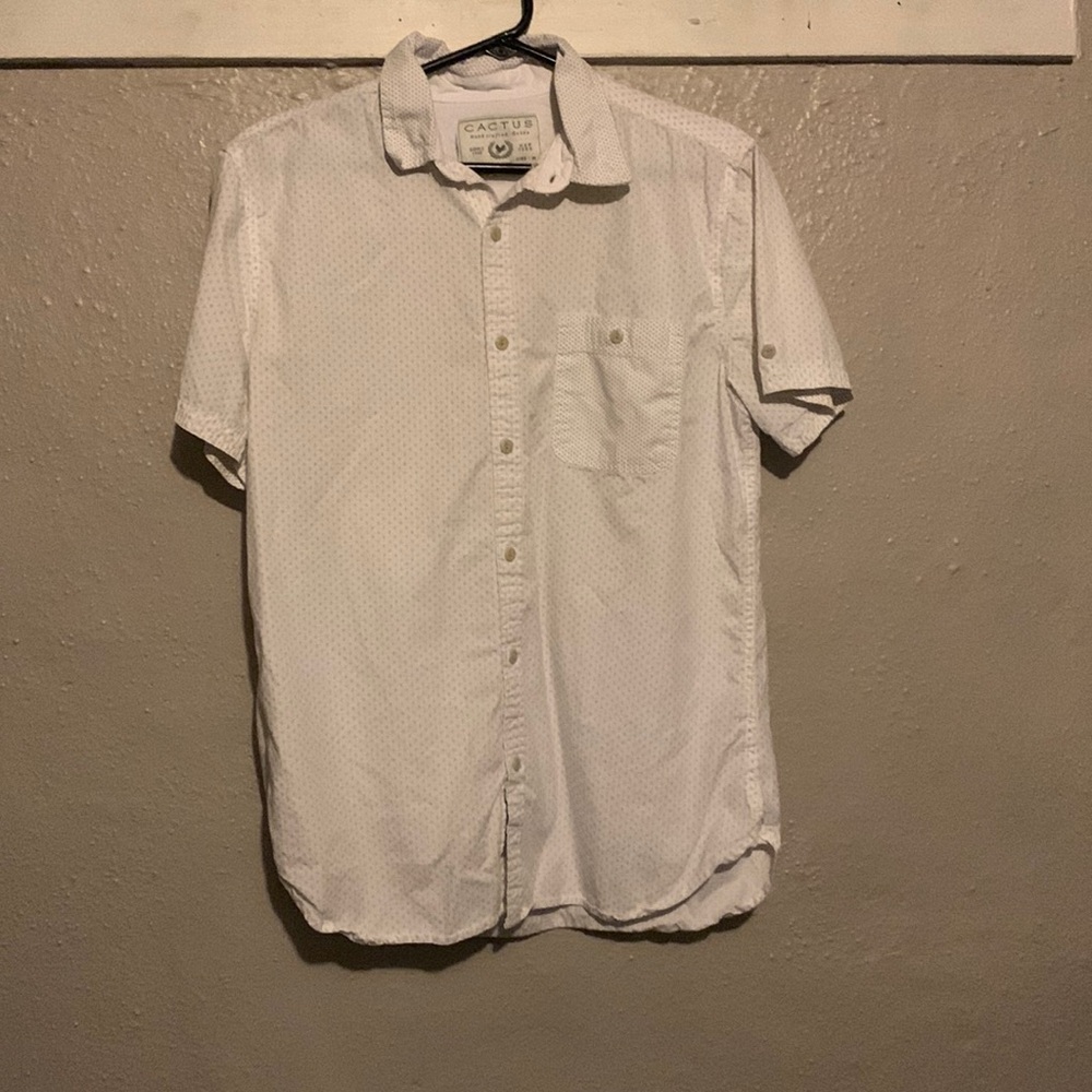 Handsome white button up.